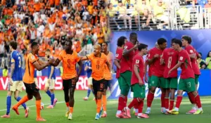 منتخبي المغرب وهولندا/ صورة مركبة