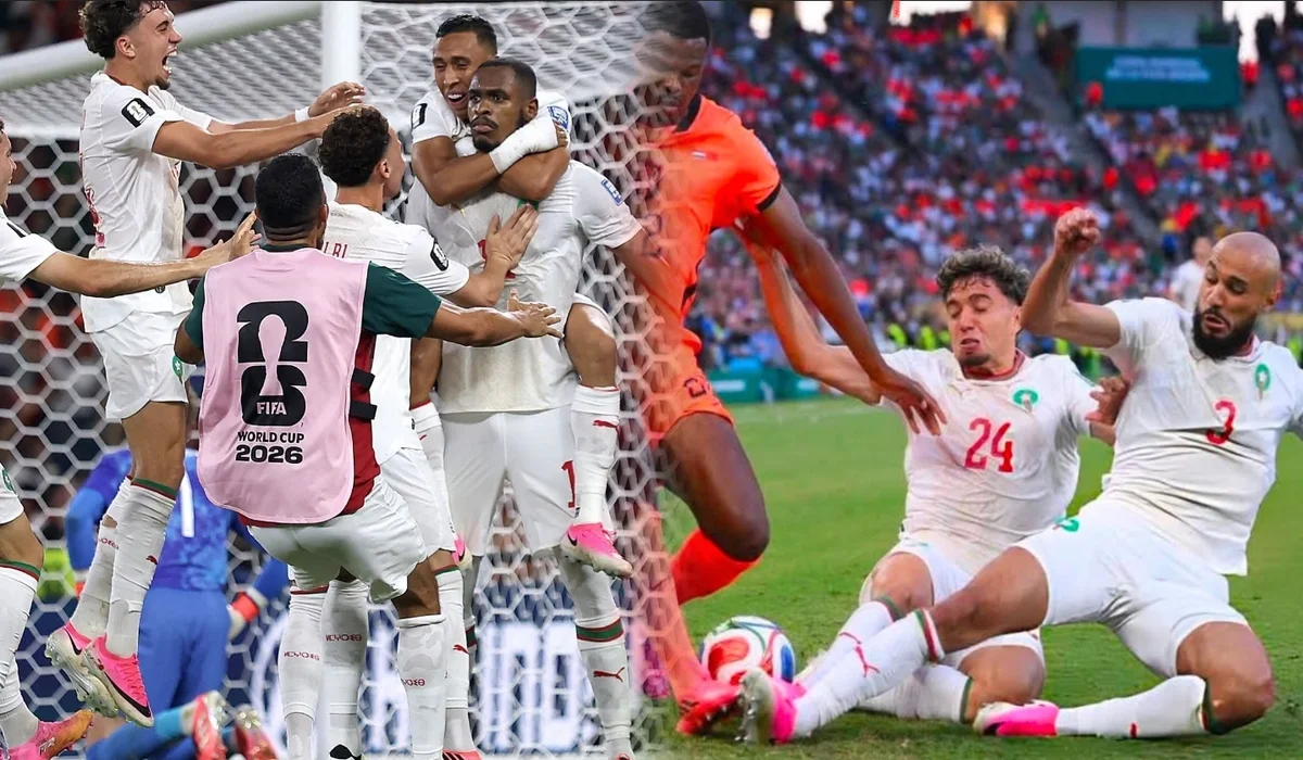 المنتخب المغربي في مباراة هولندا