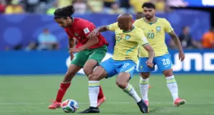 أيوب بوعدي أمام البرازيل