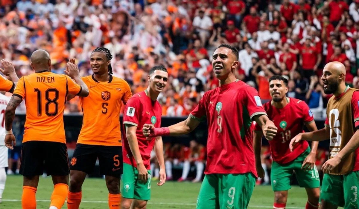 منتخبي المغرب وهولندا ـ صورة تركيبية ـ