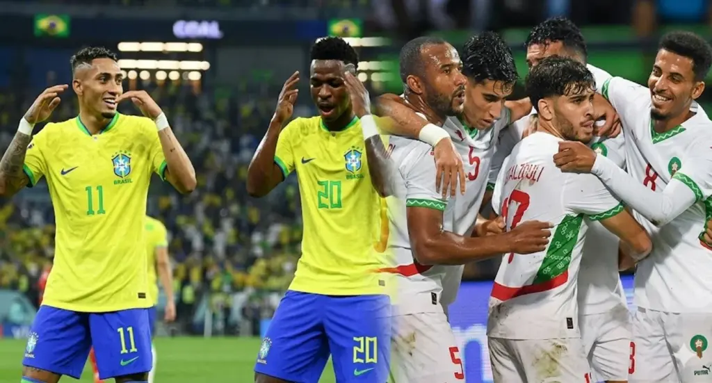 فينيسيوس ورافينيا والمنتخب المغربي ـ صورة مركبة ـ