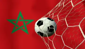 الكرة وعلم المغرب