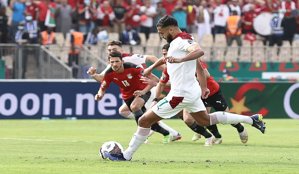 من مباراة سابقة بين منتخب المغرب ومصر