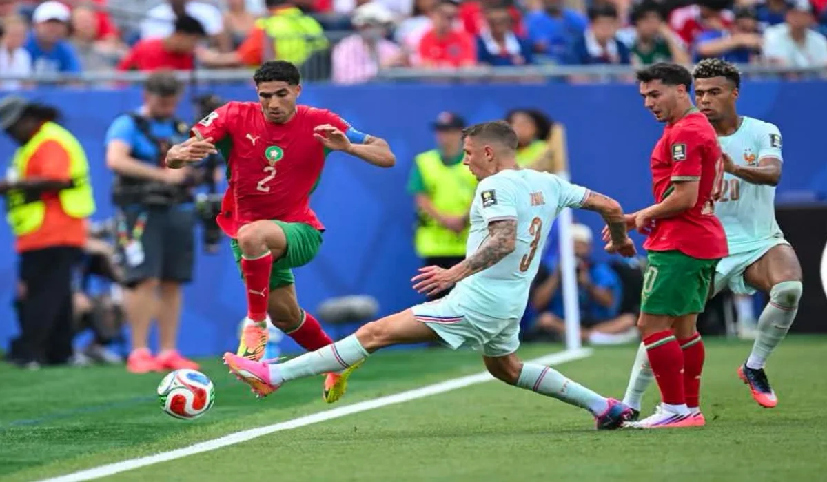 من مباراة المنتخب المغربي أمام فرنسا