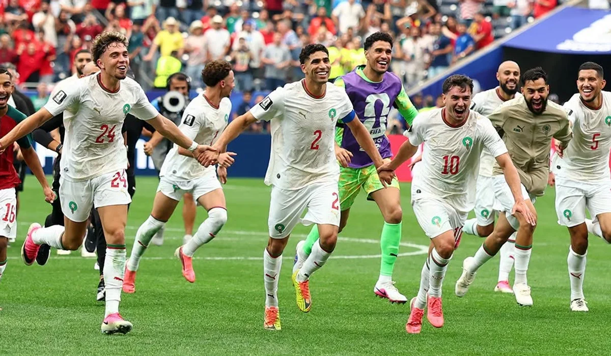 فرحة لاعبي المنتخب المغربي بعد التأهل أمام كندا/ المصدر: الجامعة