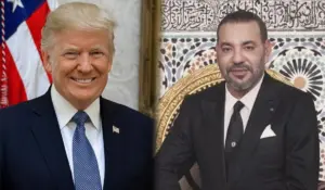 الملك محمد السادس والرئيس الأمريكي ترامب