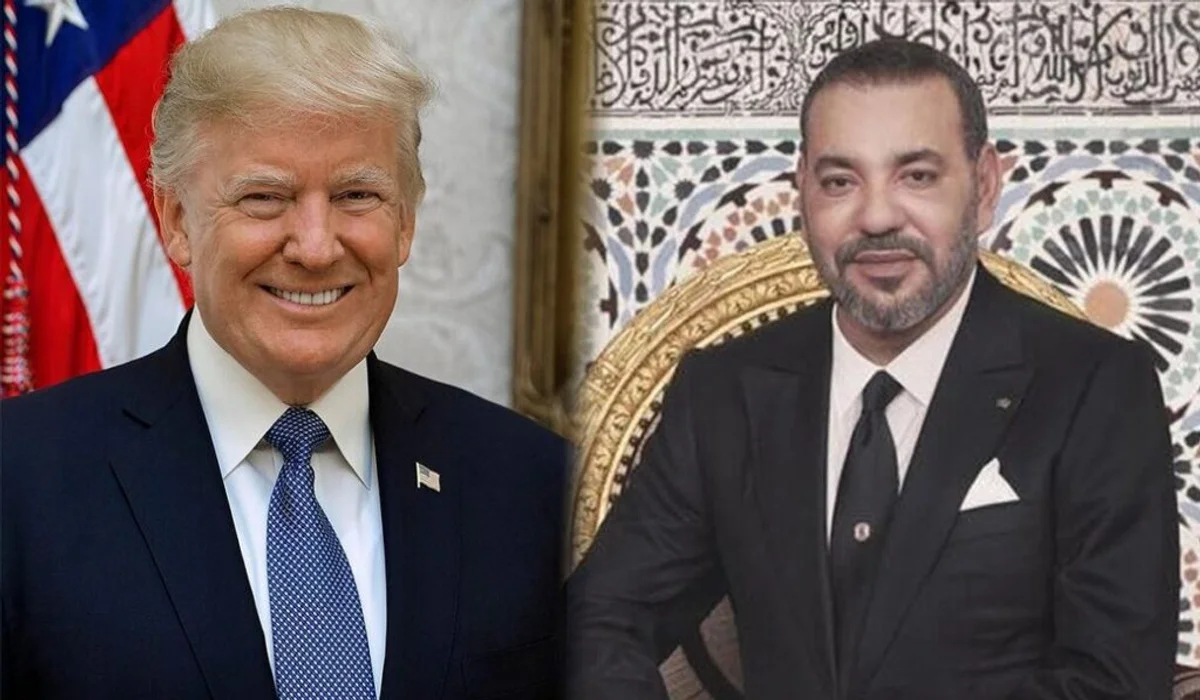 الملك محمد السادس والرئيس الأمريكي ترامب
