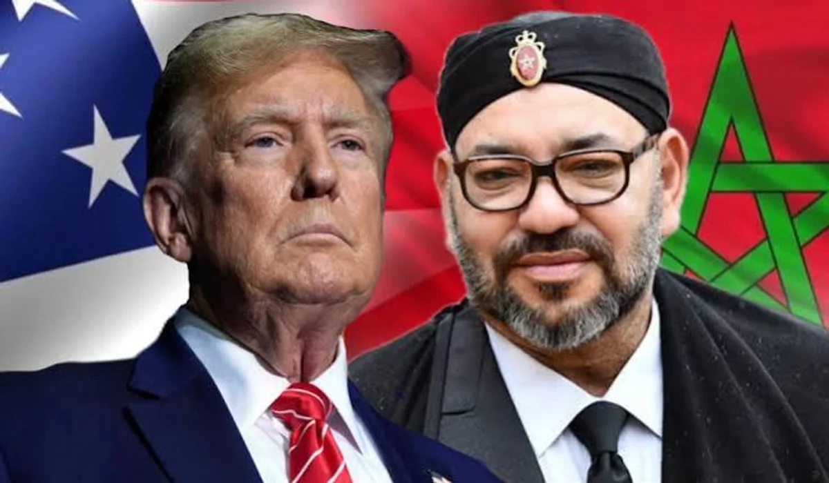 ترامب يعتزم زيارة المغرب وفي الصوةر الملك محمد السادس وترامب