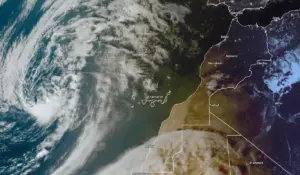 منخفض جوي قريب من المغرب