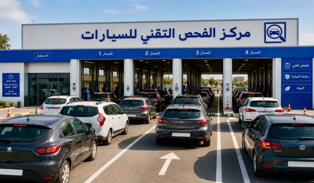 نارسا ترفع مؤقتا عدد المركبات المفحوصة يوميا ـ صورة تعبيرية ـ
