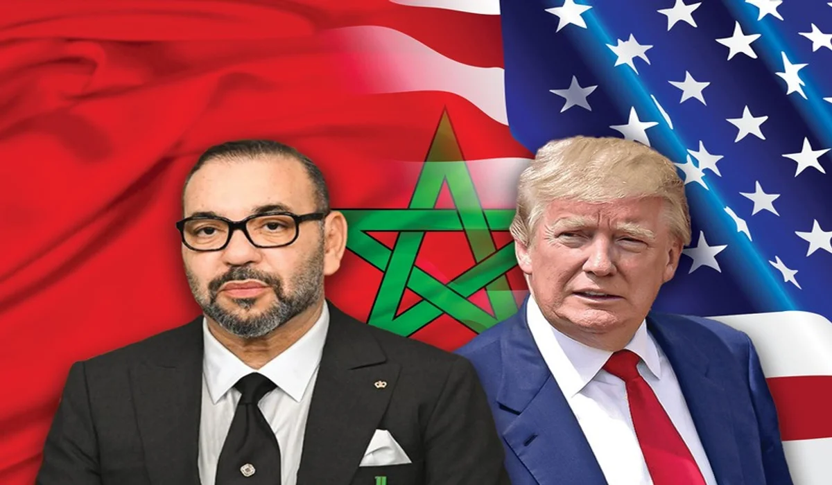 الملك محمد السادس والرئيس ترامب ـ صورة مركبة ـ
