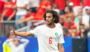 أيوب بوعدي بقميص المنتخب المغربي
