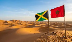علمي المغرب وجامايكا