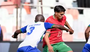 دياز في مباراة المنتخب المغربي أمام ليسوتو/ المصدر: الجامعة