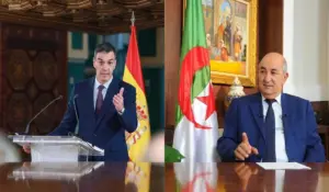 رئيس الجزائر ورئيس حكومة إسبانيا ـ صورة مركبة ـ